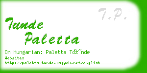 tunde paletta business card